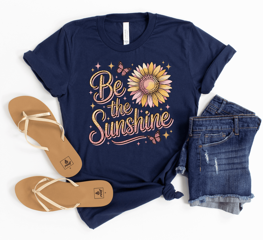 Be The Sunshine Colorful Short Sleeve Shirt