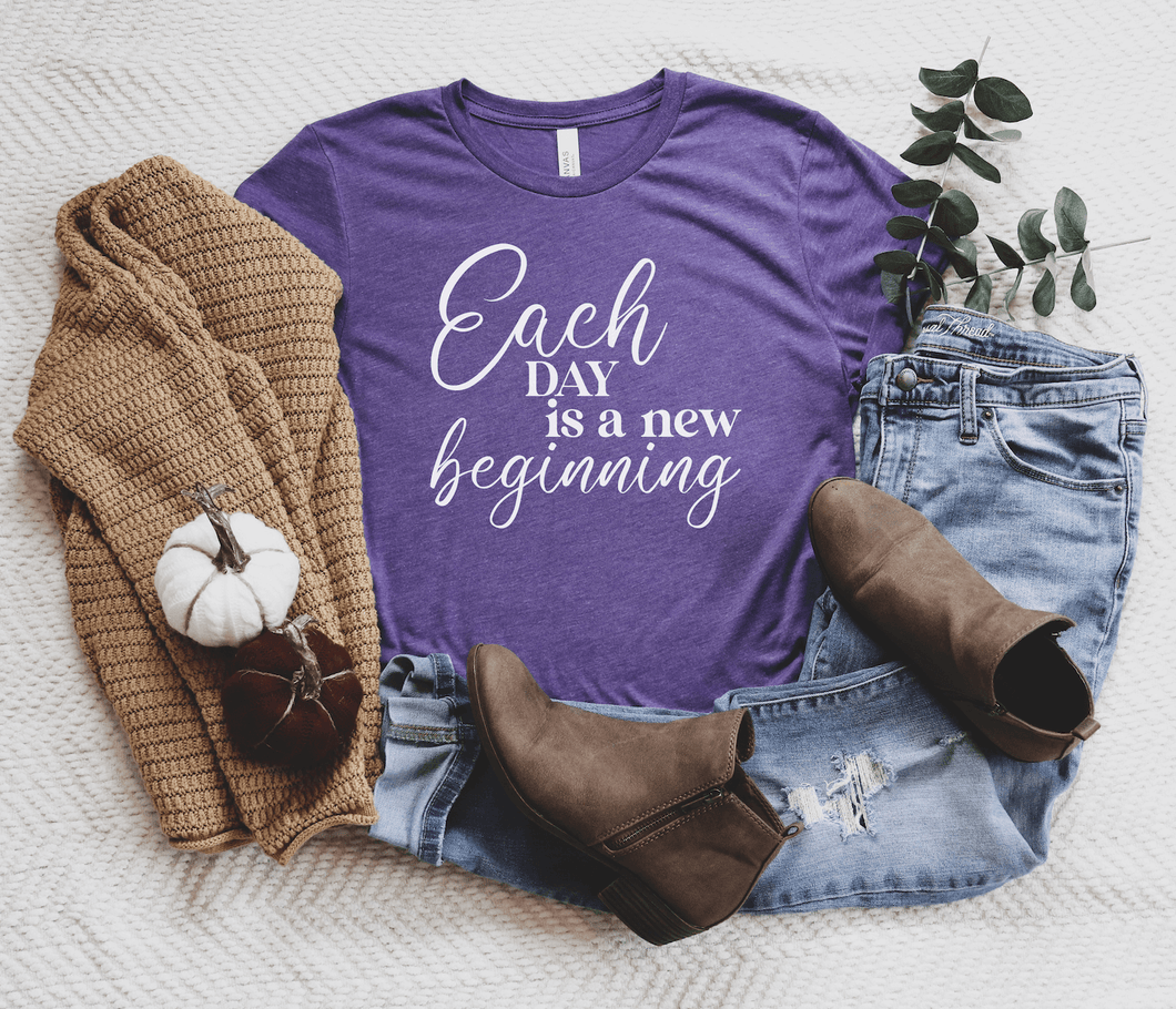 Each Day Is a New Beginning Short Sleeve Shirt