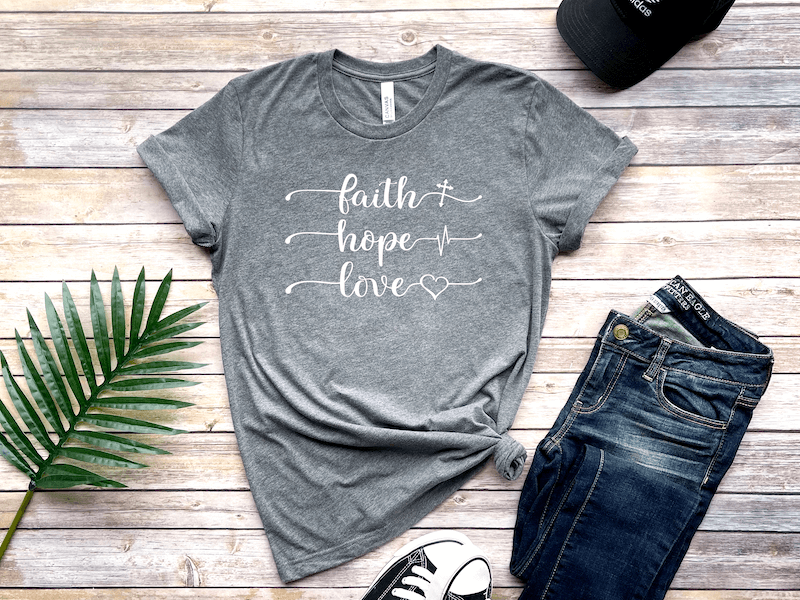 Faith Hope Love Short Sleeve Shirt