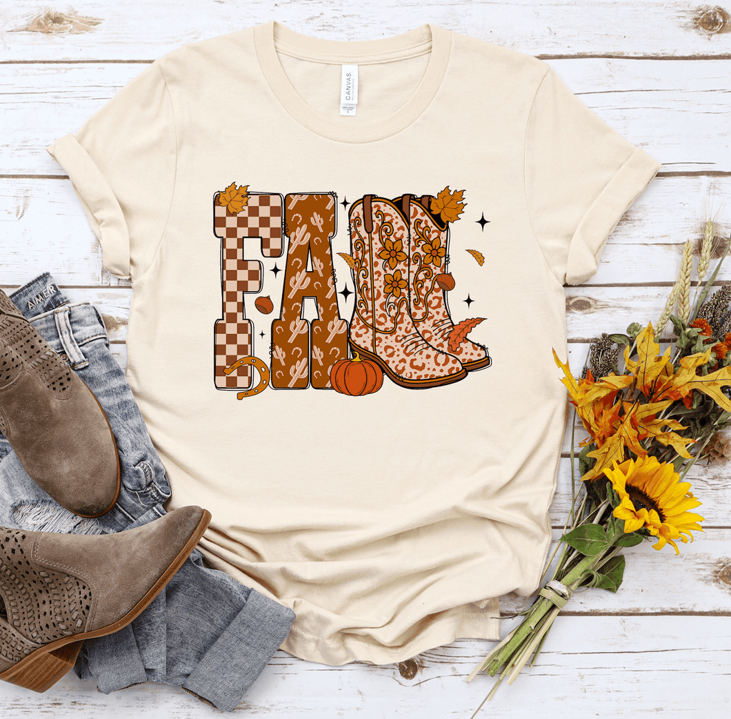 Fall Cowboy Short Sleeve Shirt
