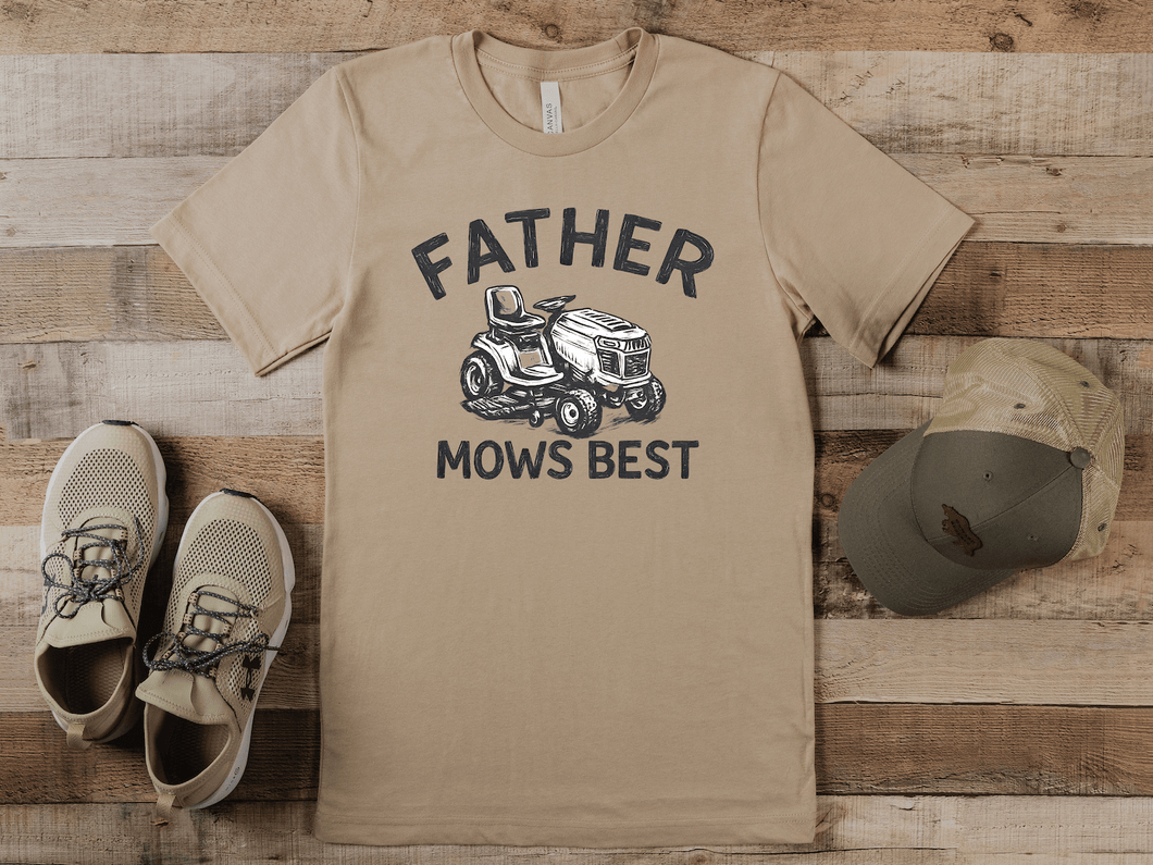 Father Mows Best Short Sleeve Shirt