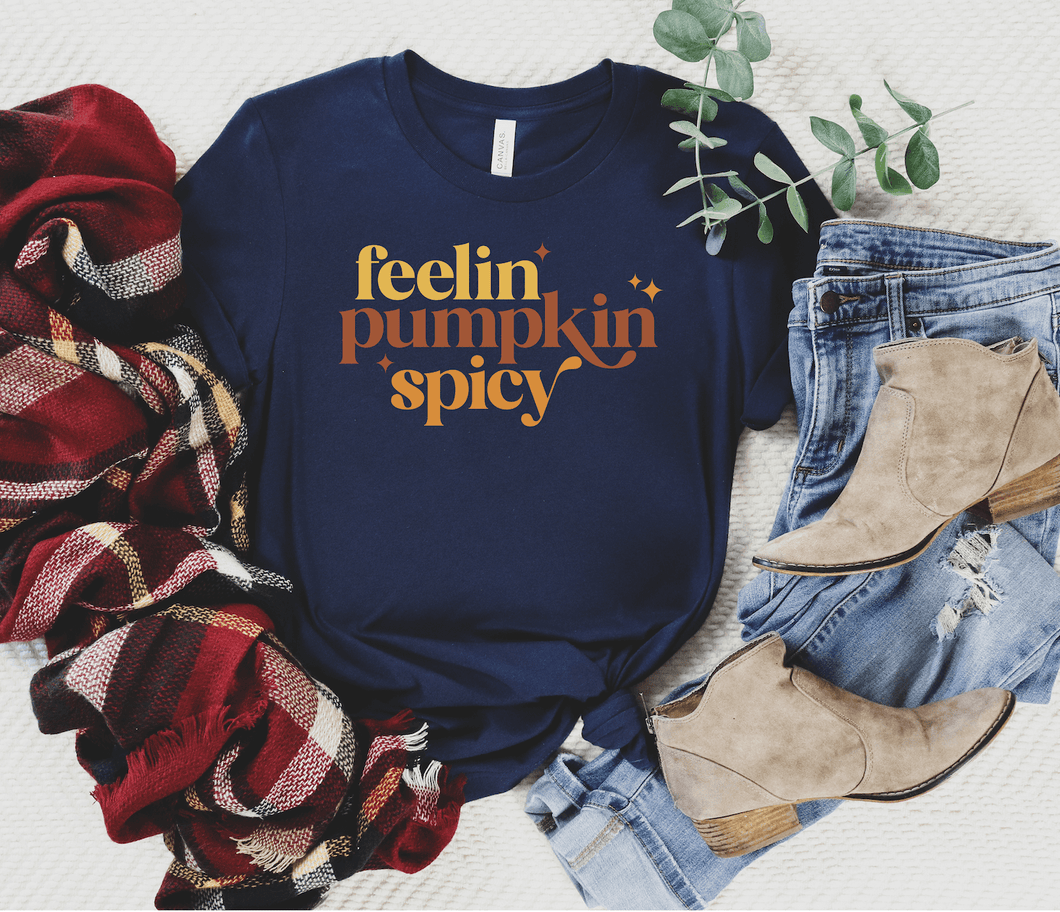 Feelin Pumpkin Spicy Short Sleeve Shirt