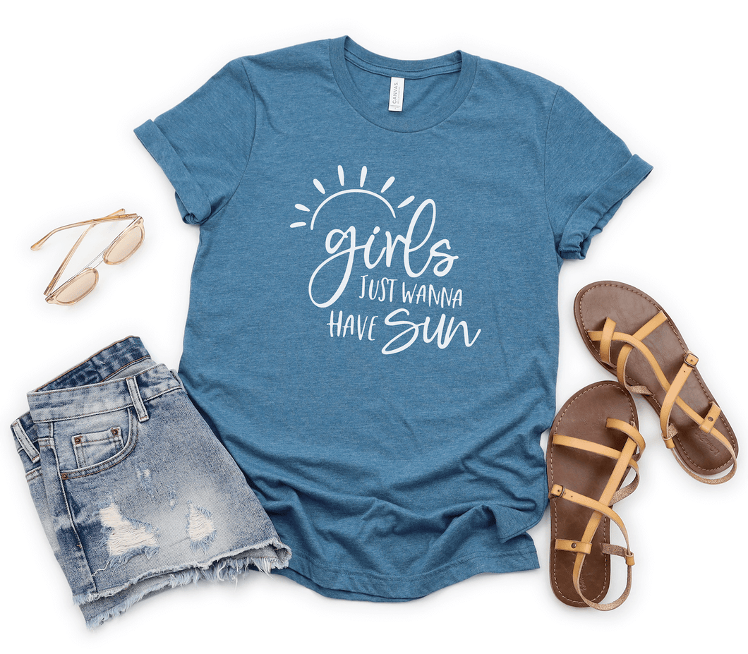 Girls Just Wanna Have Sun Short Sleeve Shirt