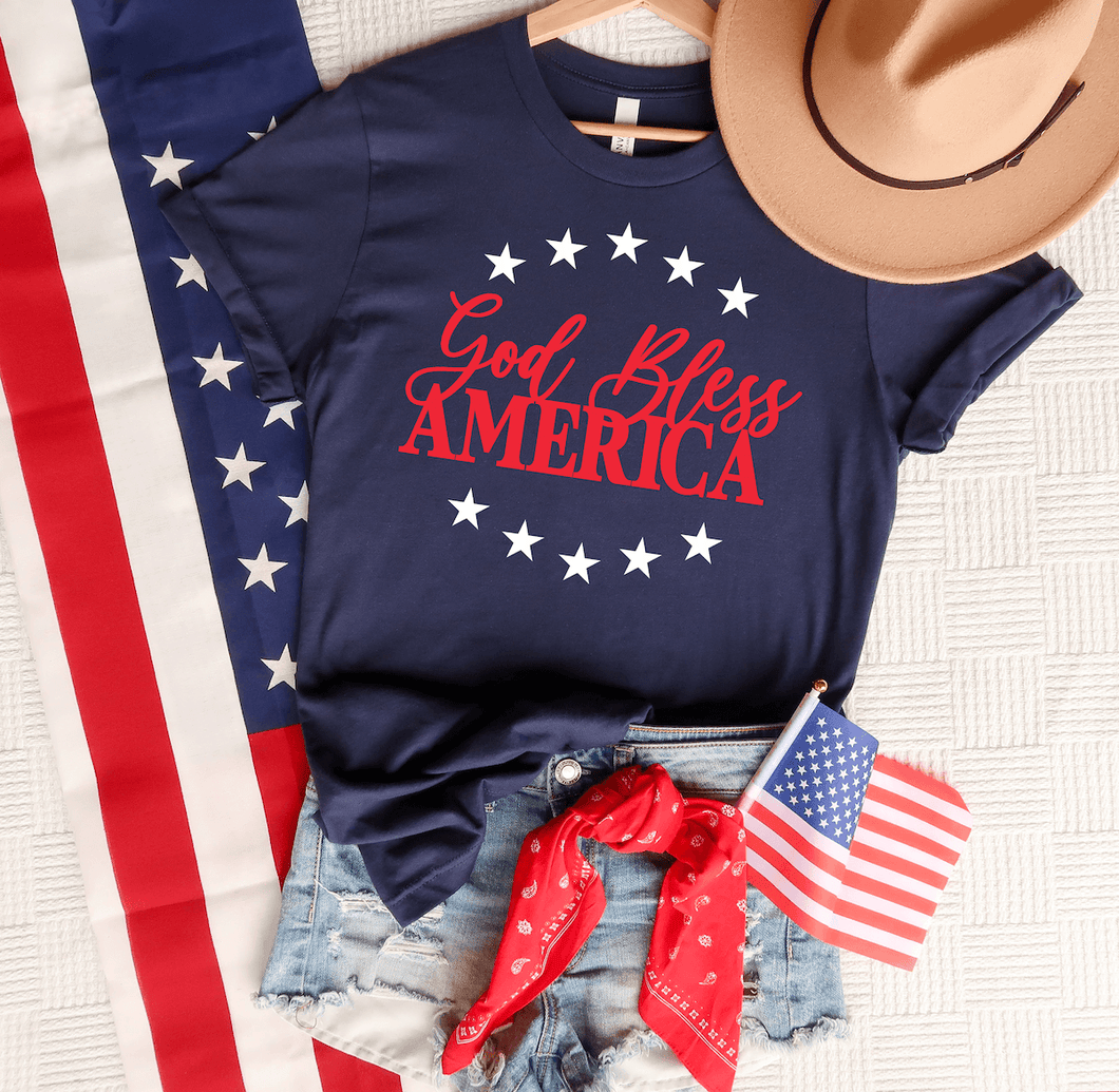God Bless America Short Sleeve Shirt