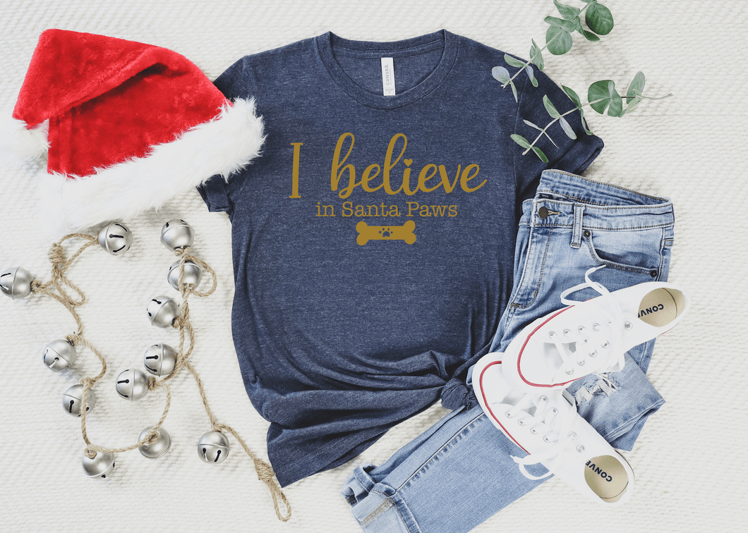 I Believe in Santa Paws Short Sleeve Shirt