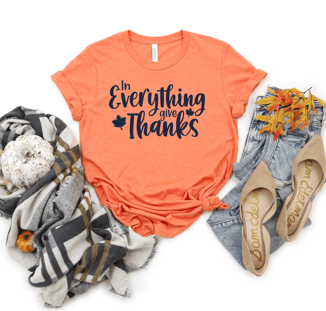 In Everything Give Thanks Short Sleeve Shirt