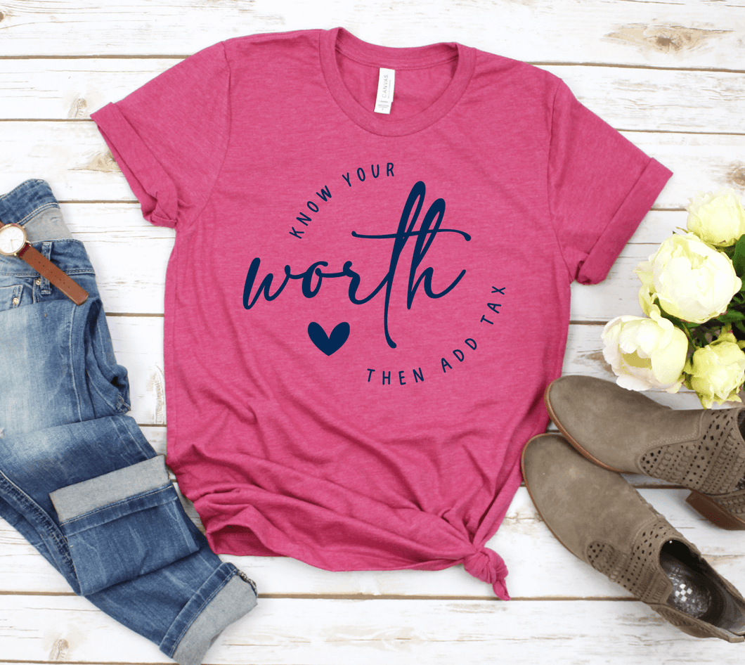 Know Your Worth Short Sleeve Shirt