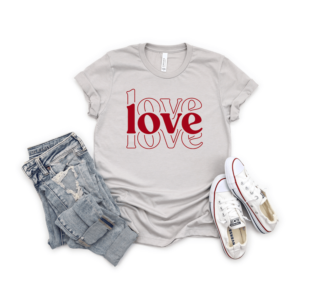 Love Love Love Short Sleeve Shirt
