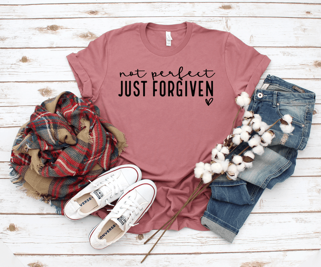 Not Perfect Just Forgiven Short Sleeve Shirt