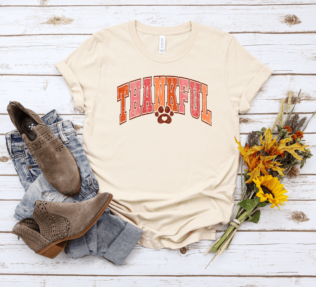 Thankful Paw Short Sleeve Shirt