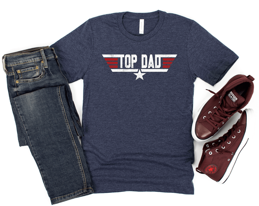 Top Dad Colorful Short Sleeve Shirt