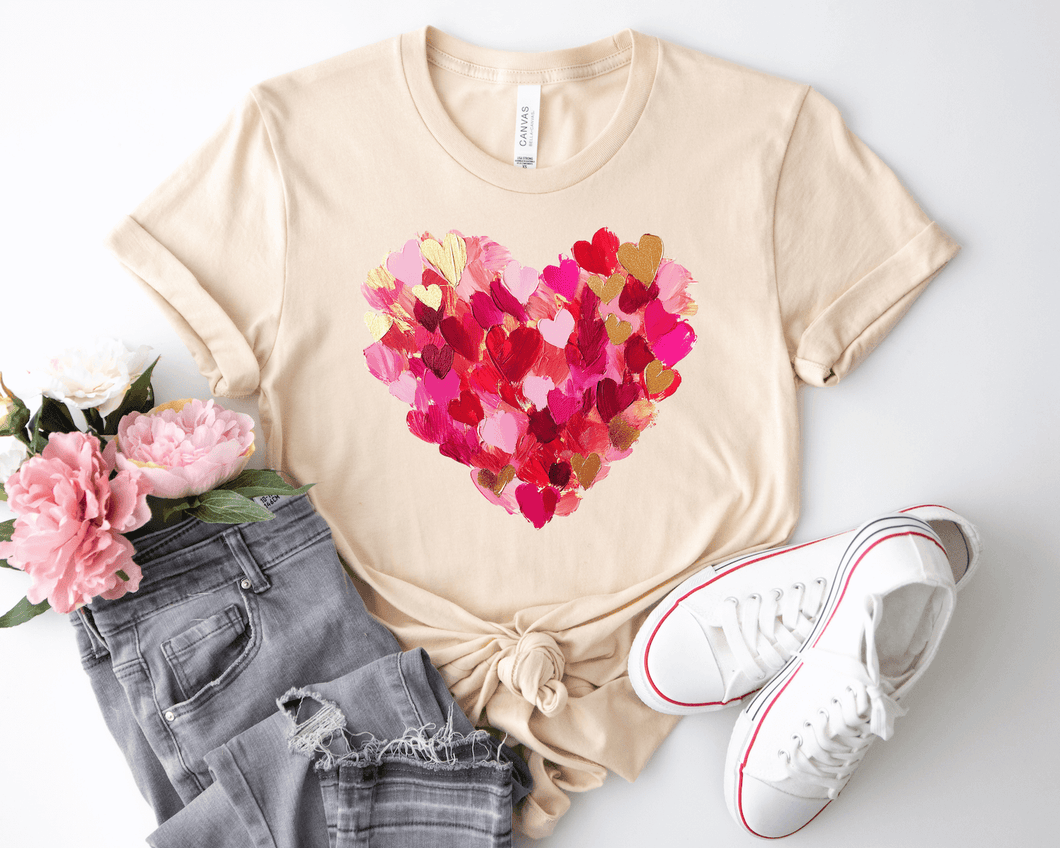 Valentine Brushstroke Short Sleeve Shirt