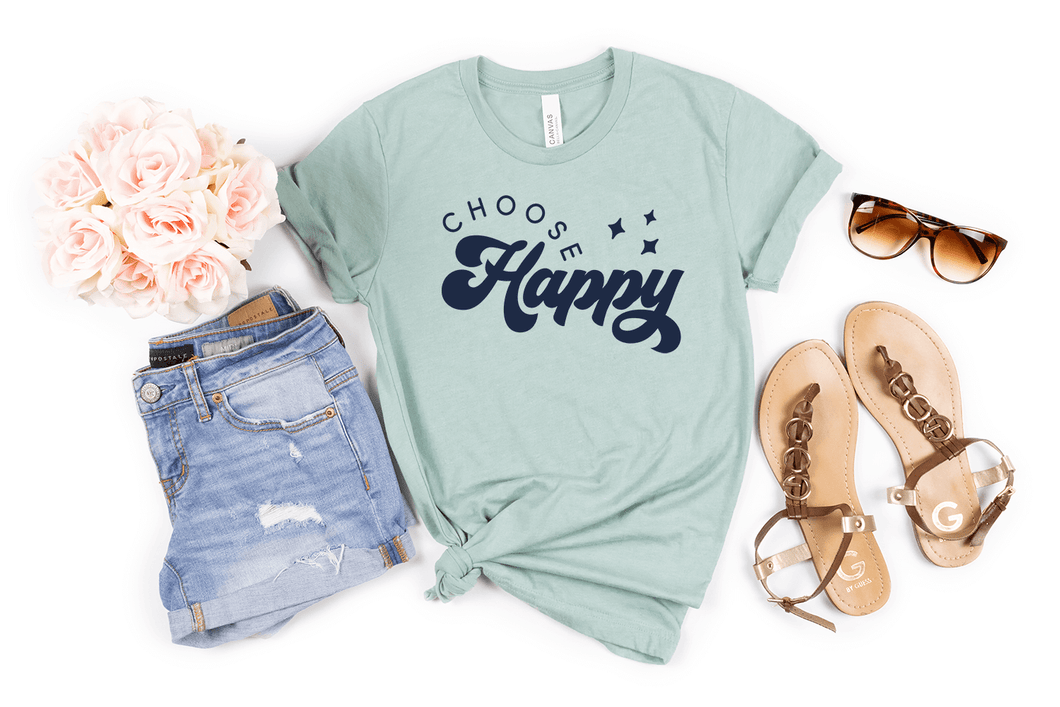 Choose Happy Short Sleeve Shirt